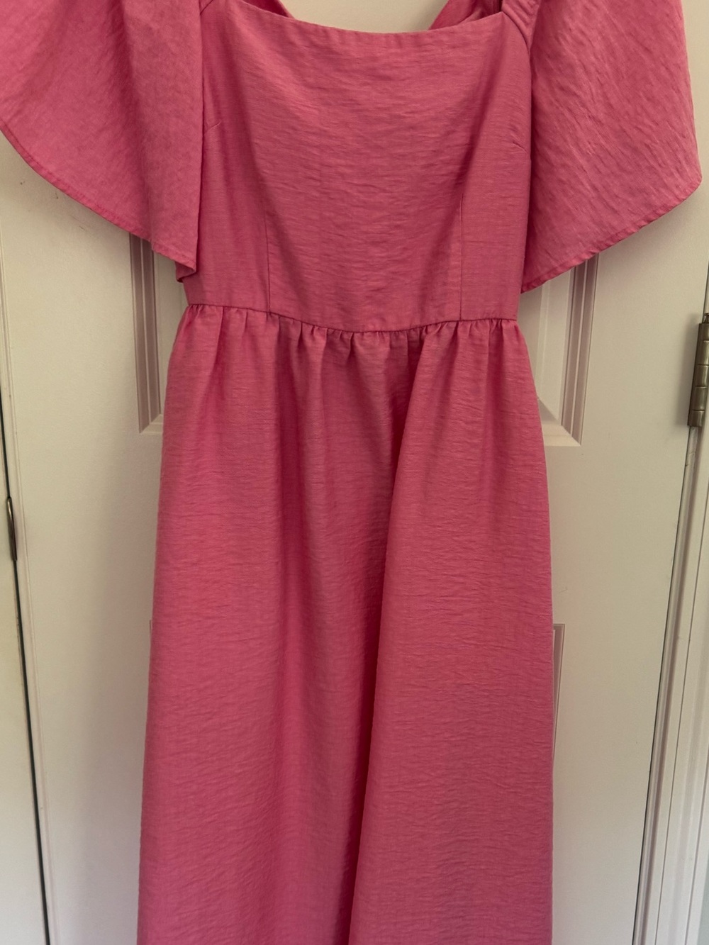 A New Day Flutter Sleeve Tie Back Midi Dress - Picture 7 of 9